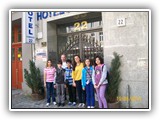 45-Turkish students in front of hotel Comenius